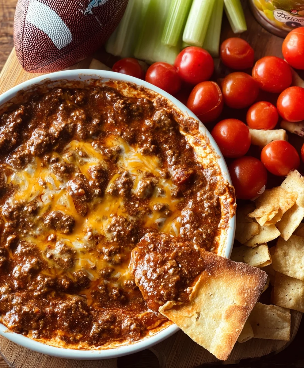 Easy Five Ingredient Football Dip Beef Recipe