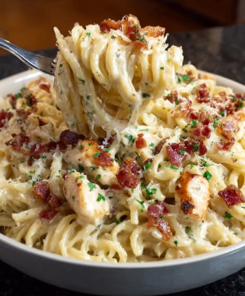 Chicken Beef Beef Bacon Ranch Pasta