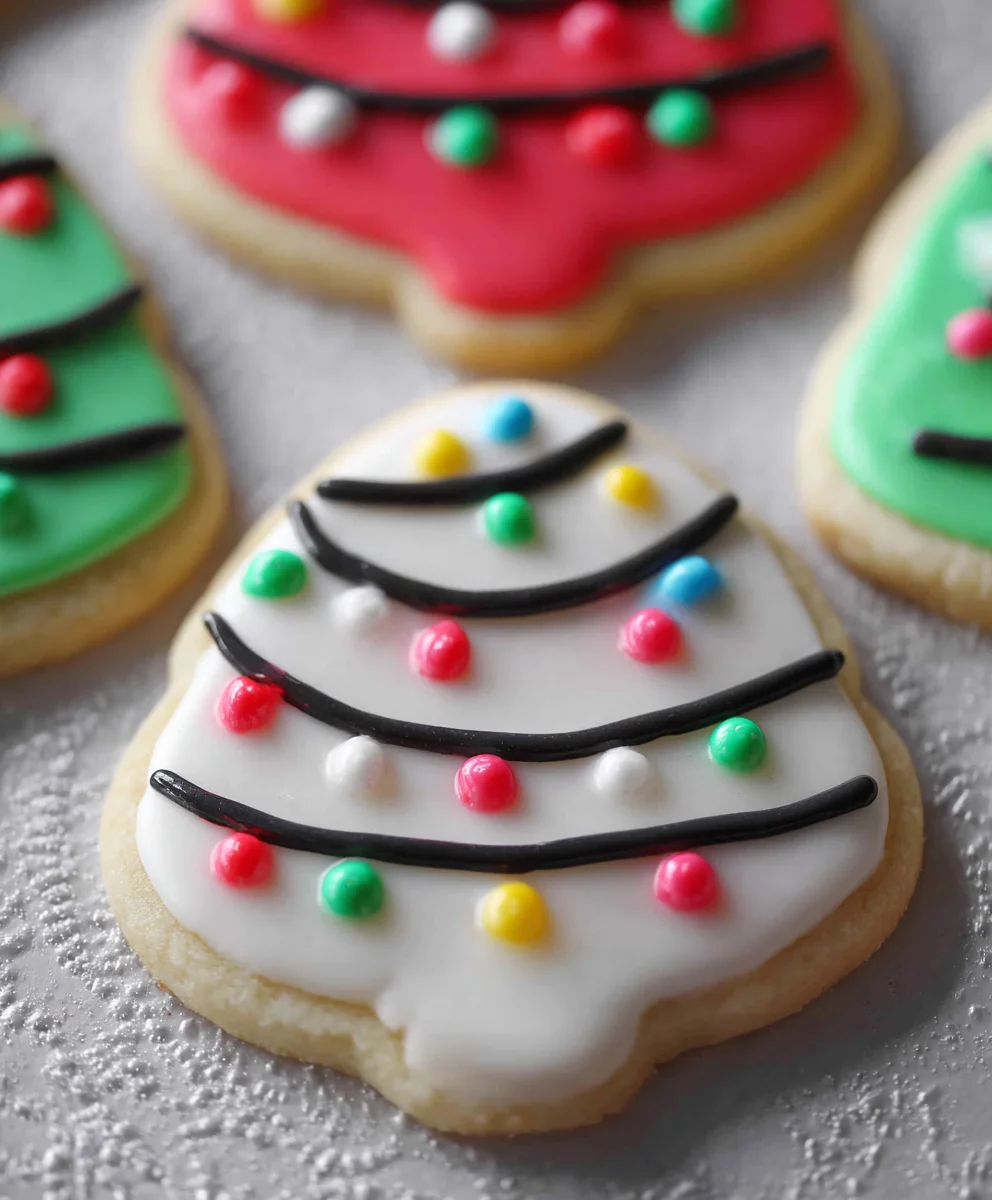 Festive Christmas Lights Sugar Cookies Recipe