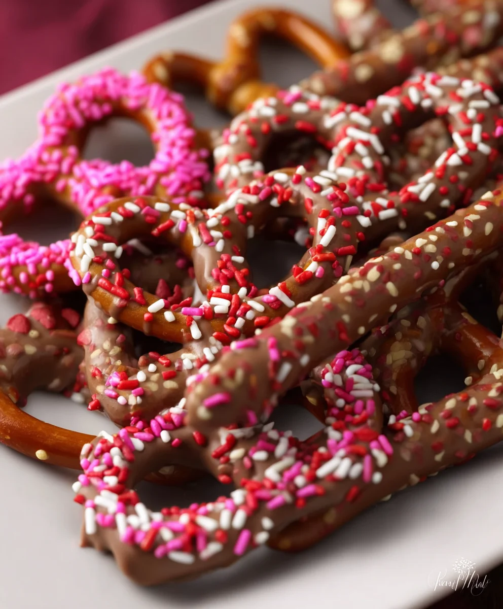 Easy Chocolate Covered Pretzel Non-Alcoholic Valentine Recipe