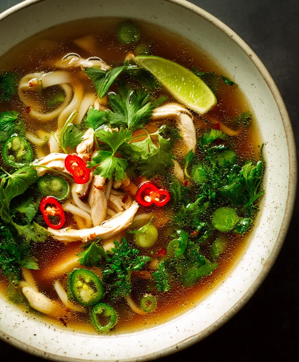 Easy Spicy Garlic Chicken Broth Recipe