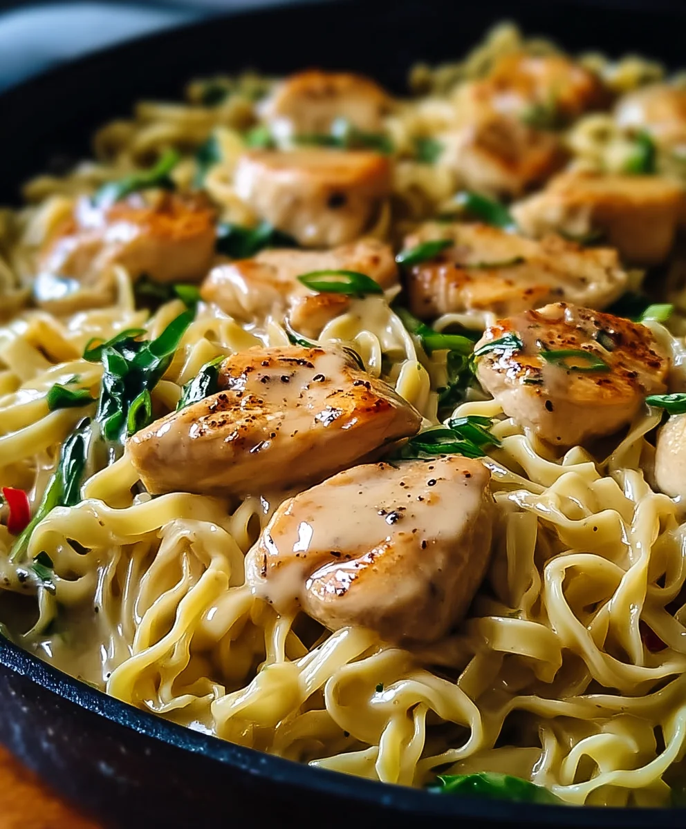 One Pan Chicken Noodles- Easy Weeknight Dinner Recipe