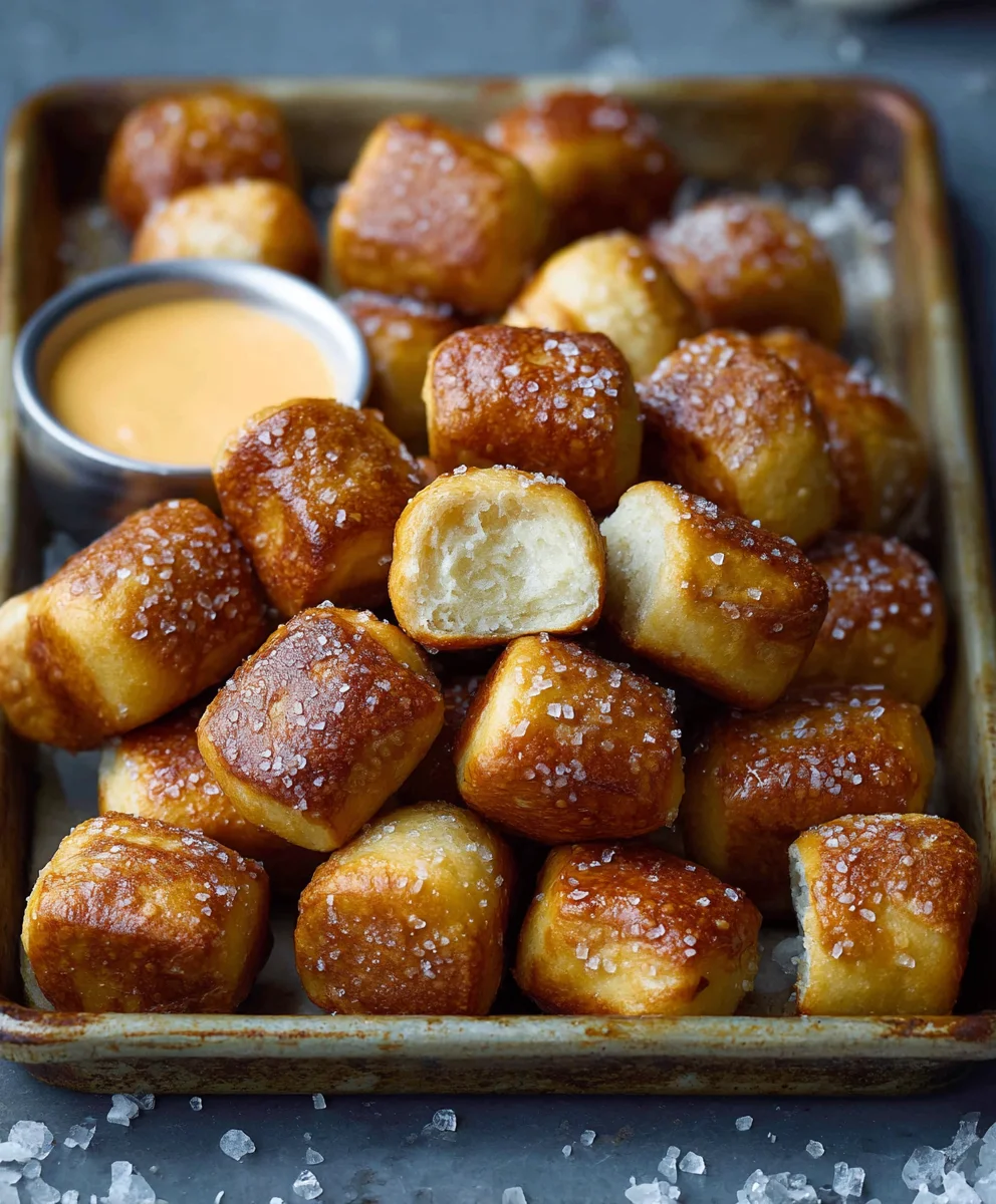 Easy Homemade Soft Pretzel Bites - Delicious Snack