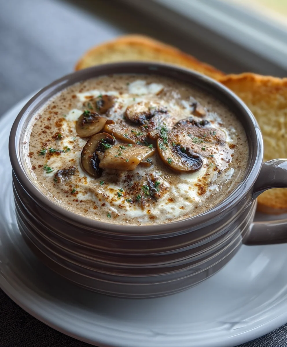 Creamy Mushroom Soup - Easy Comfort Food Recipe