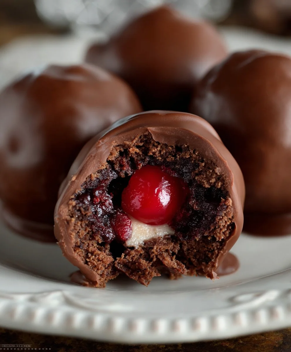 Chocolate Cherry Brownie Bombs-Decadent Treat