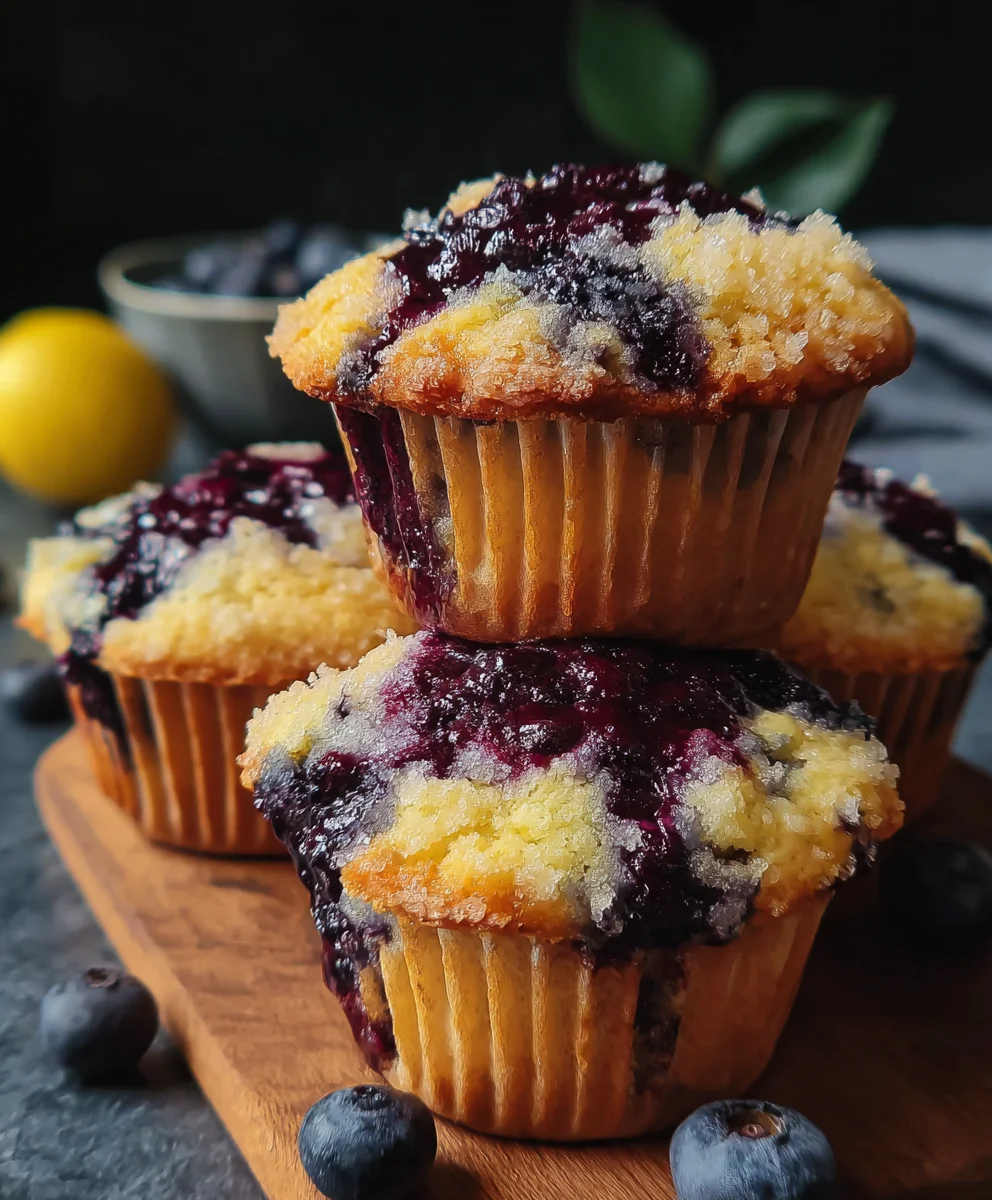 Delicious Blueberry Jam Muffins - Easy Recipe