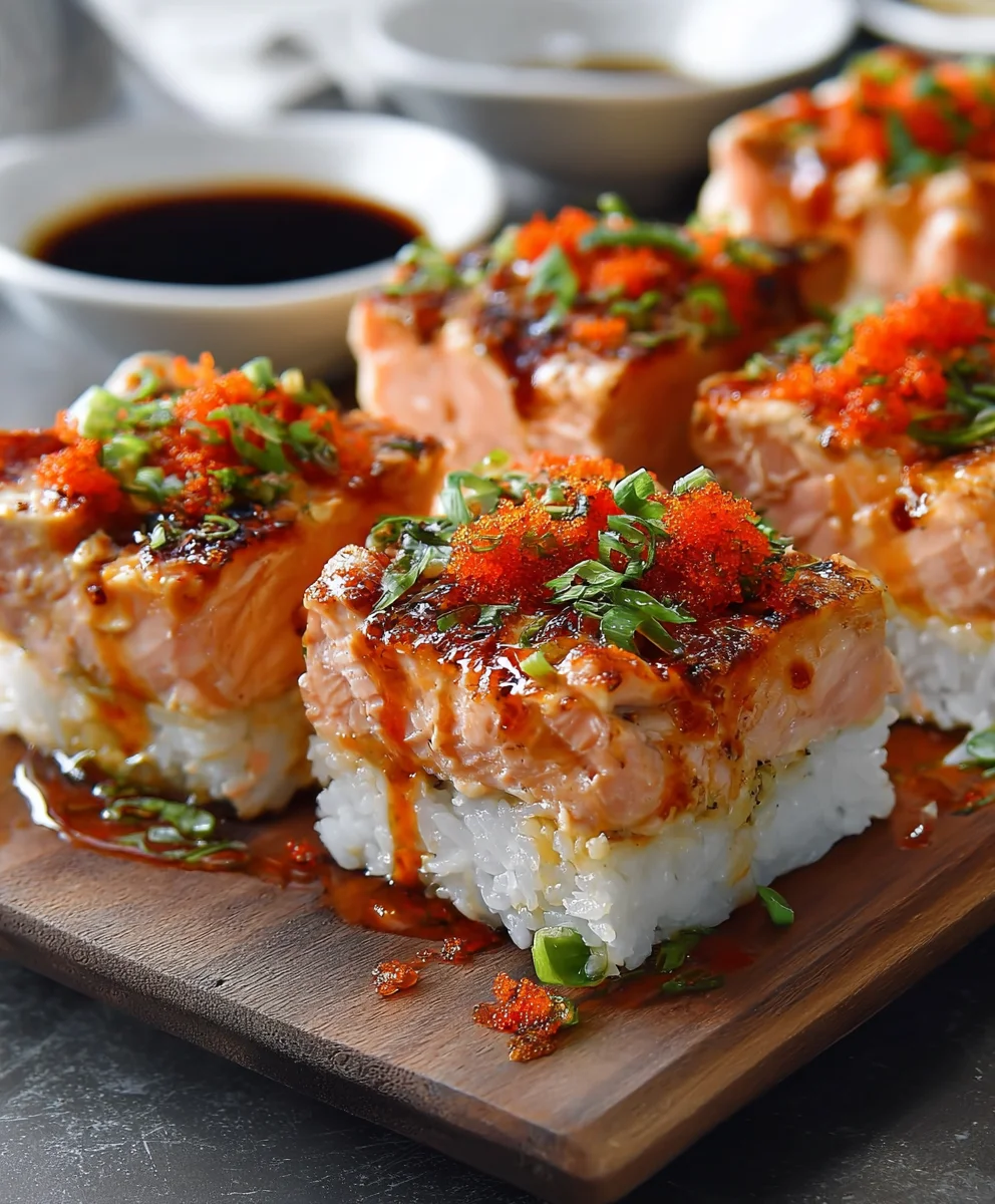 Spicy Salmon Sushi Bake Delicious Recipe