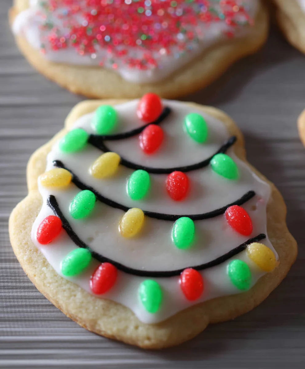 Festive Christmas Lights Sugar Cookies Recipe