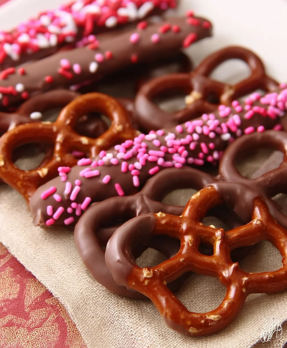 Easy Chocolate Covered Pretzel Vnon-alcoholic alentine Recipe