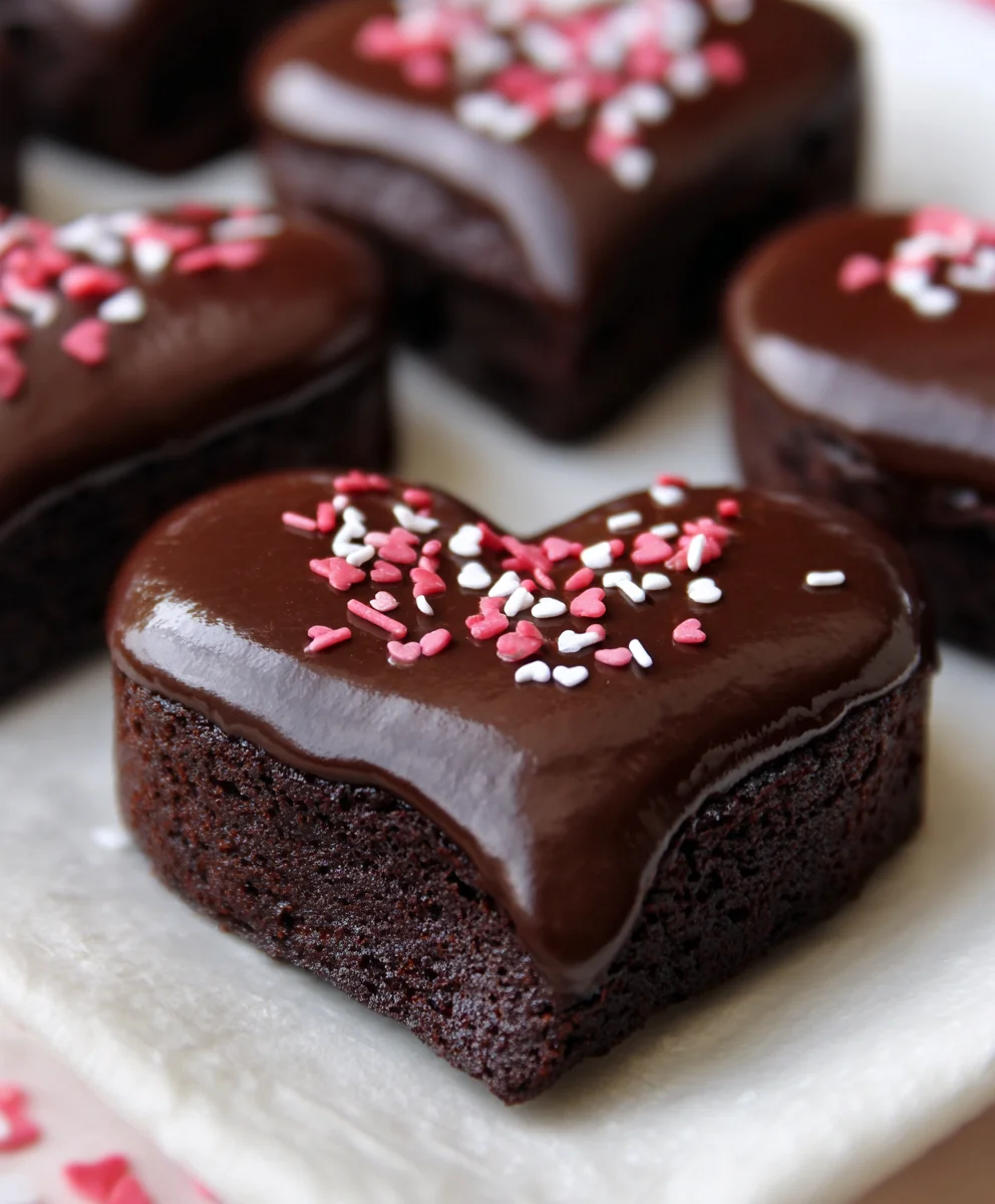Chocolate Dipped Brownie Hearts-Sweet Treat