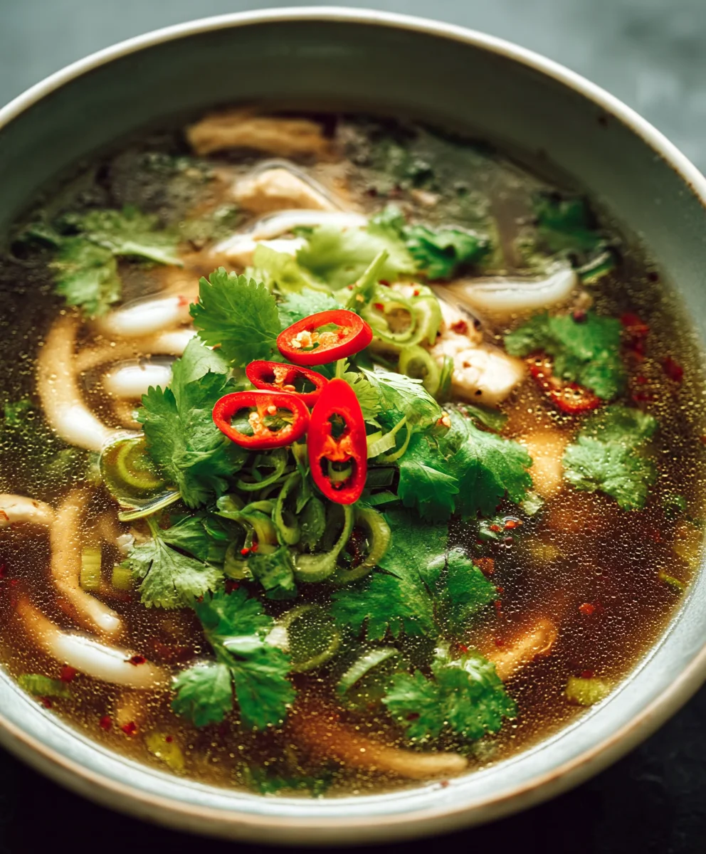 Easy Spicy Garlic Chicken Broth Recipe