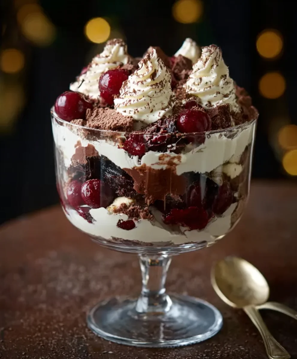 Black Forest Trifle - Non-Alcoholic Cherry Delight