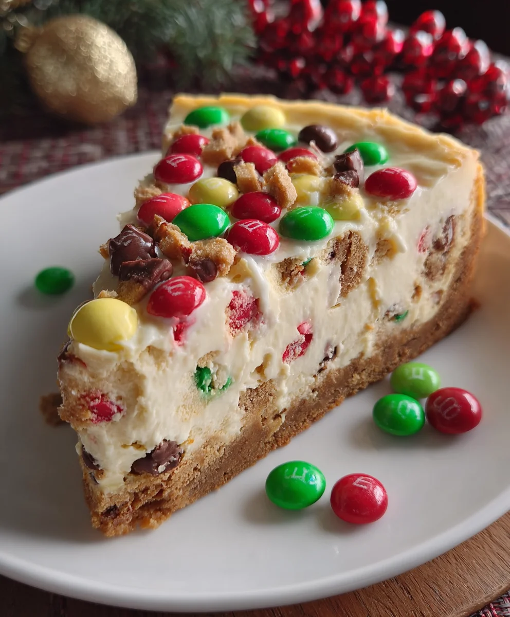 M-M Christmas Cookie Dough Cheesecake Recipe