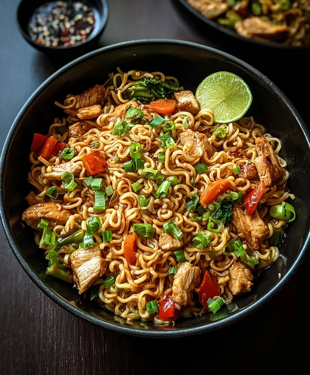 Easy Chicken Ramen Stir Fry Recipe