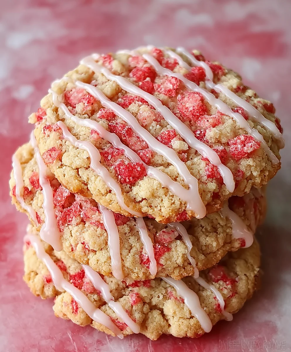 Strawberry Crunch Cookies- Delicious & Easy Recipe