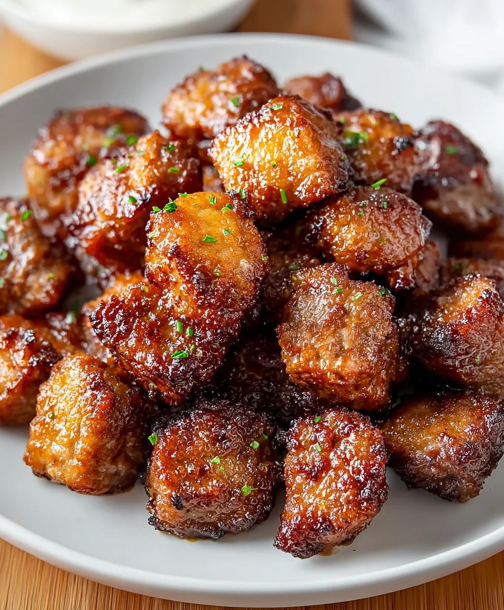 Air Fryer Beef Chop Bites