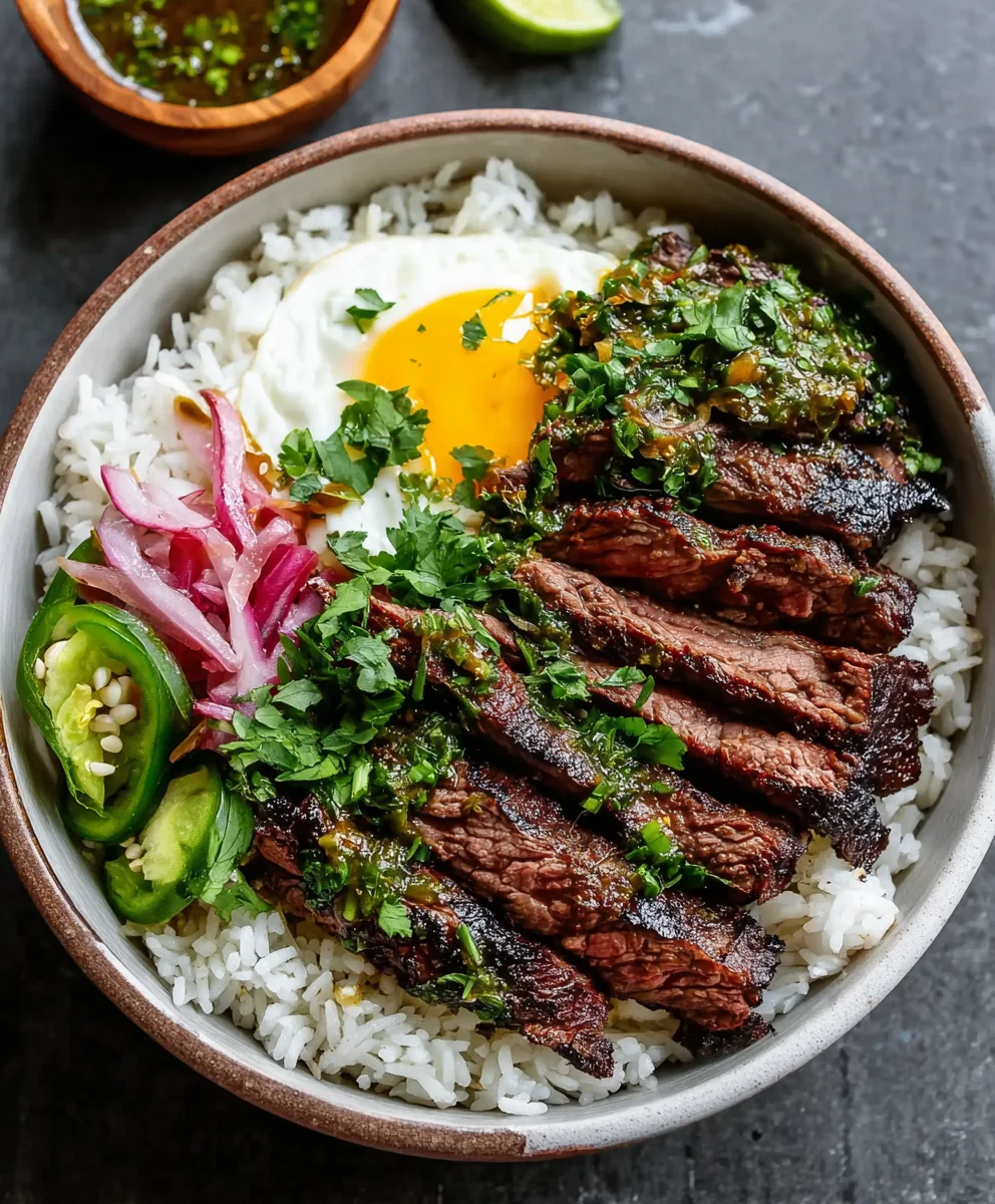 Easy Skirt Steak Rice Bowl Recipe