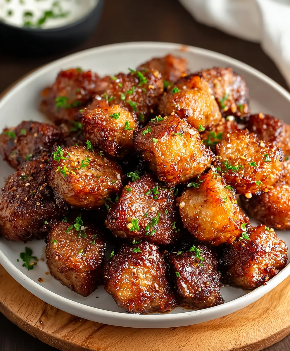 Air Fryer Beef Chop Bites