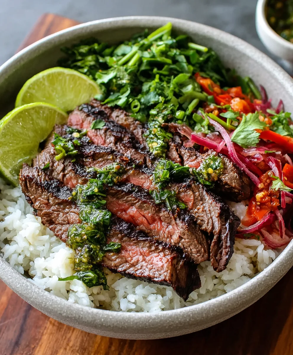 Easy Skirt Steak Rice Bowl Recipe