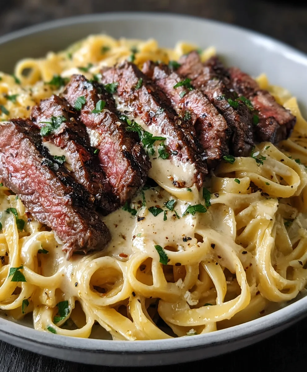 Cajun Steak Alfredo-Spicy Creamy Pasta Recipe