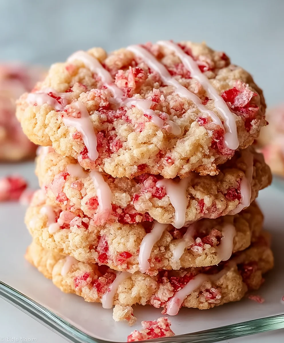 Strawberry Crunch Cookies-Easy Delicious Recipe