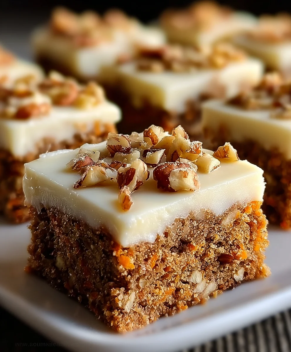 Easy Carrot Cake Bars-Deliciously Moist & Flavorful