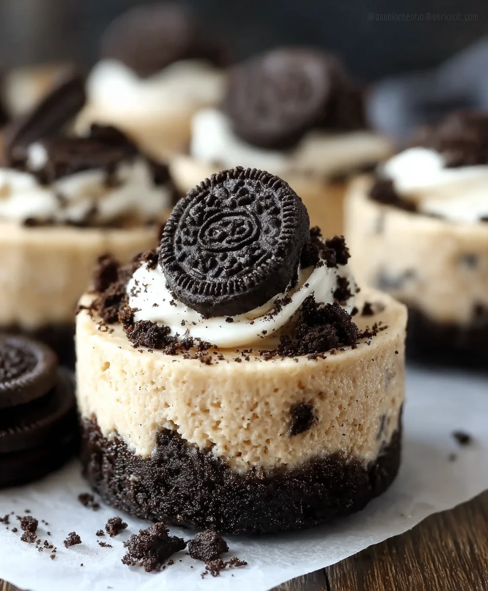 Mini Oreo Cheesecakes