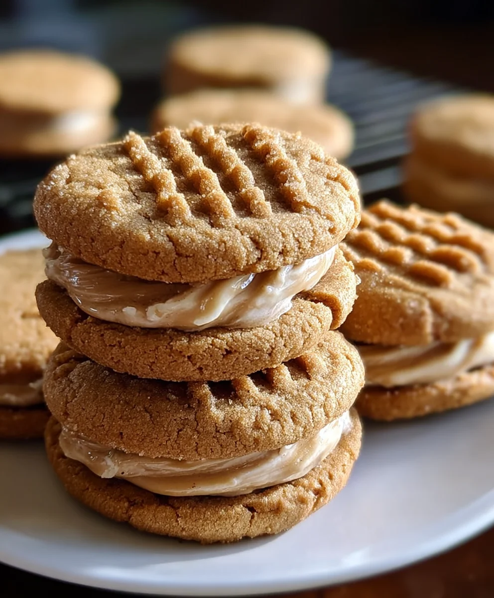 Peanut Butter Sandwich Cookies - Easy Delicious Recipe