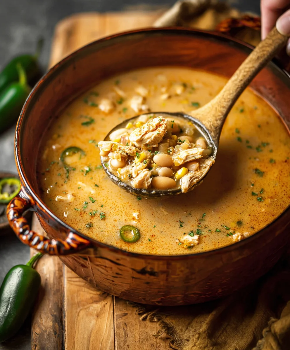 Spicy Cajun White Chicken Chili - Easy & Flavorful