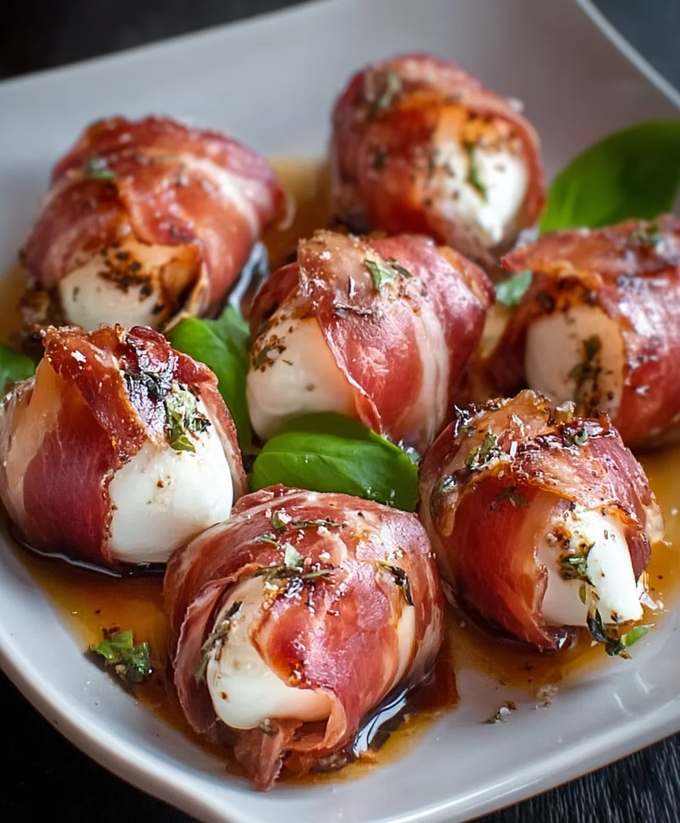 Beef Prosciutto Mozzarella Bites - Easy Appetizer