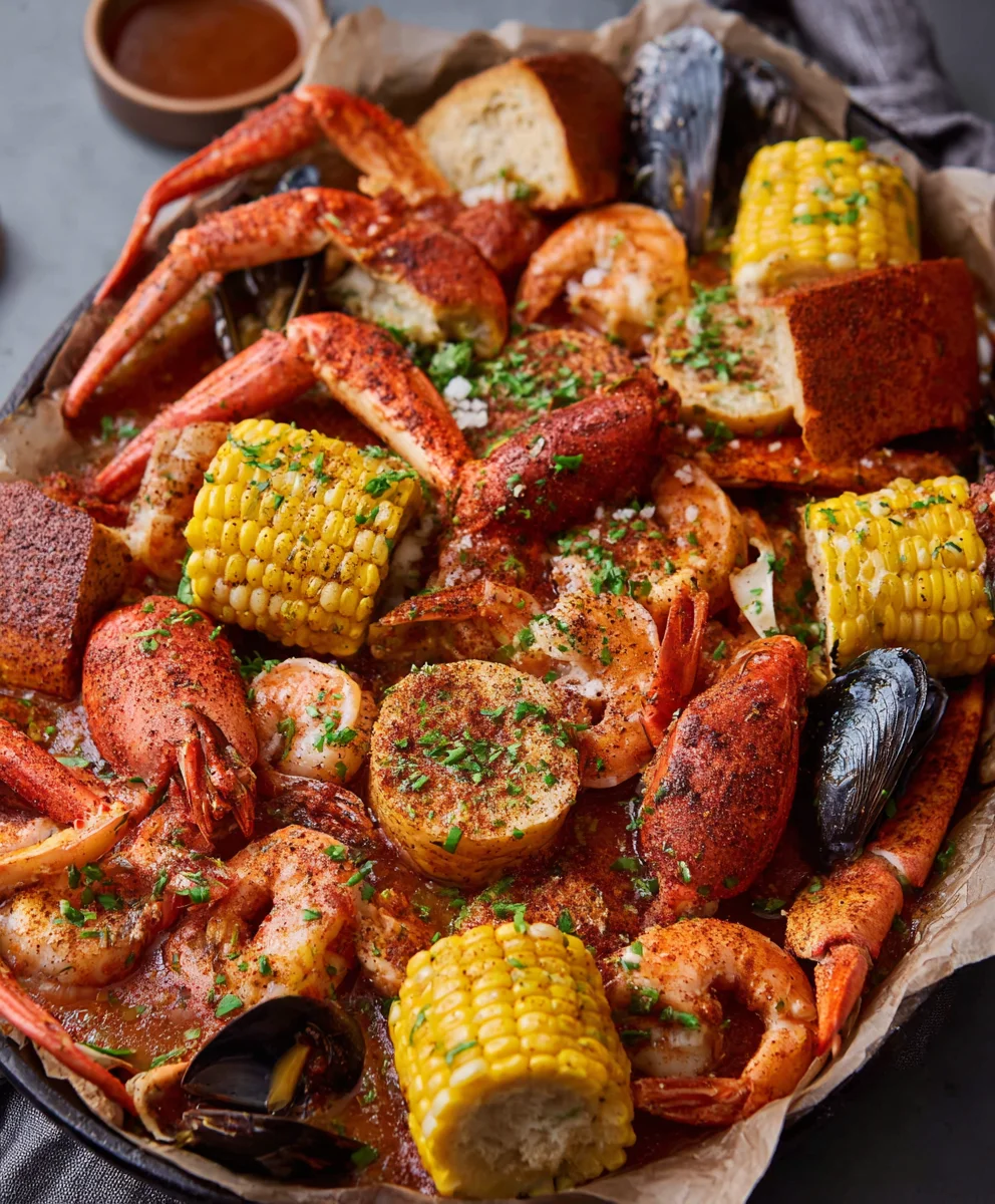 Spicy Cajun Seafood Boil-Garlic Butter Recipe