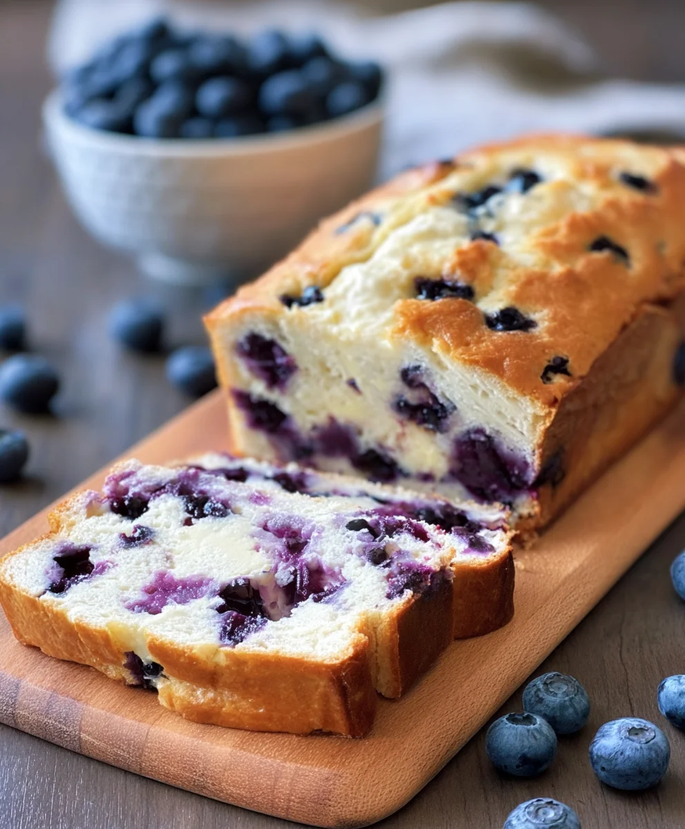 Blueberry Cream Cheese Bread Recipe-Sweet & Easy