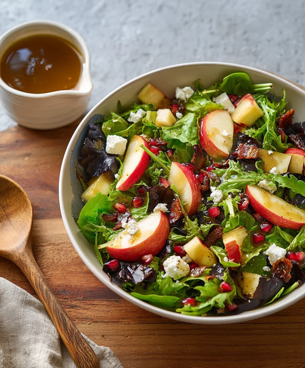 Autumn Apple Cider Salad Delight-Light Vinaigrette