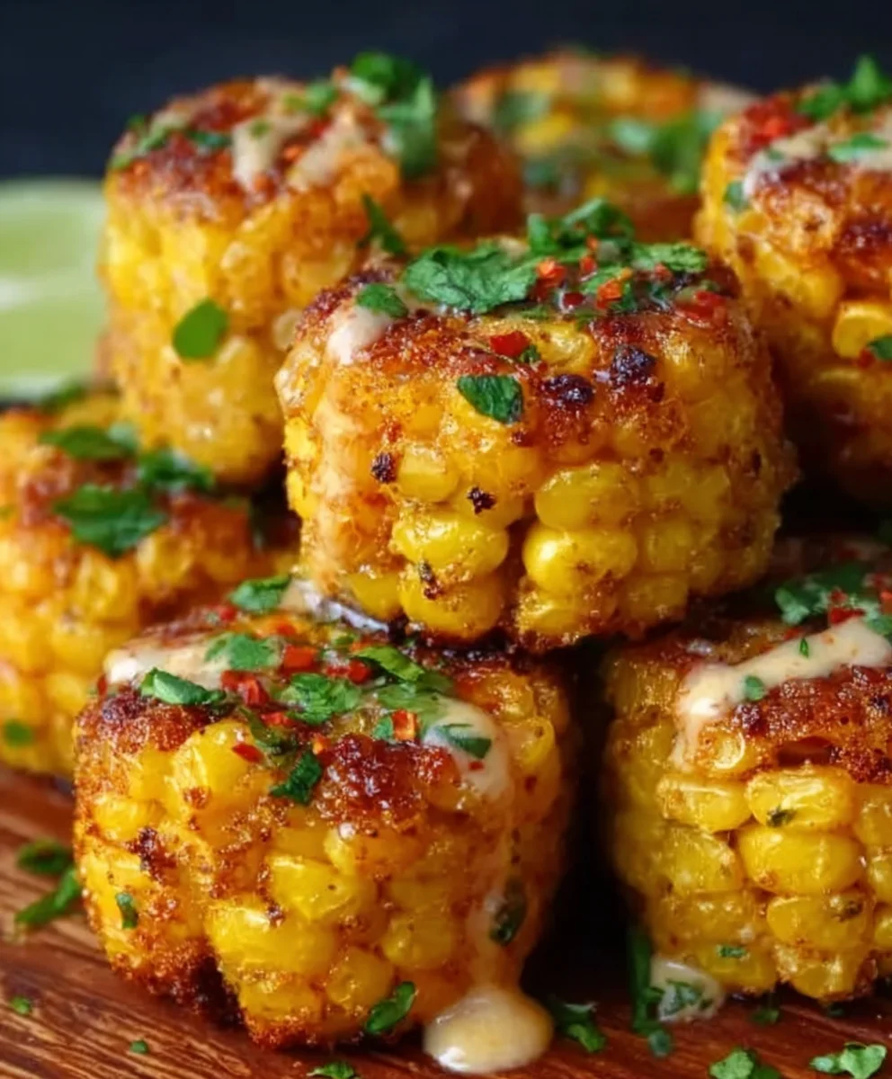 Spicy Mexican Corn Bites- Easy Appetizer Recipe