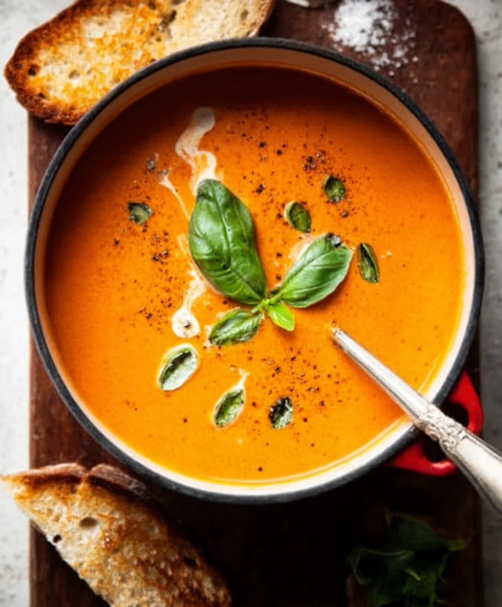 Creamy Tomato Soup-Winter Comfort Food Recipe