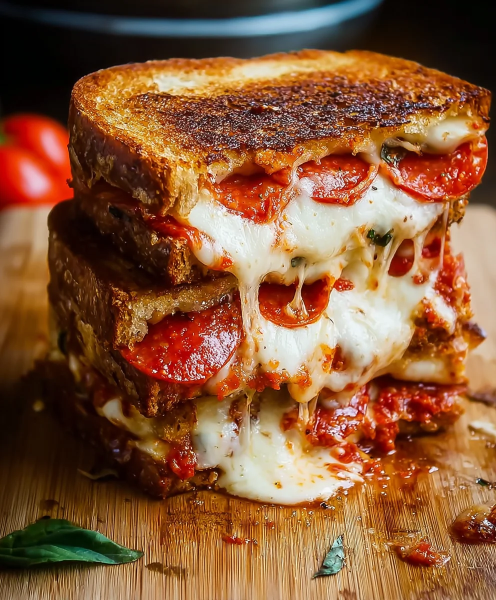 Quick Pizza Grilled Cheese - Easy Recipe