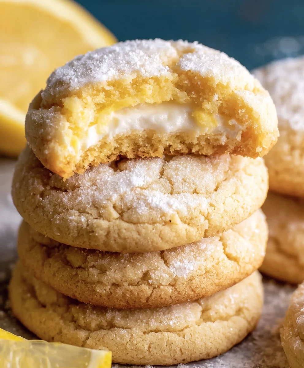 Lemon Cheesecake Cookies-Tangy & Creamy Bites