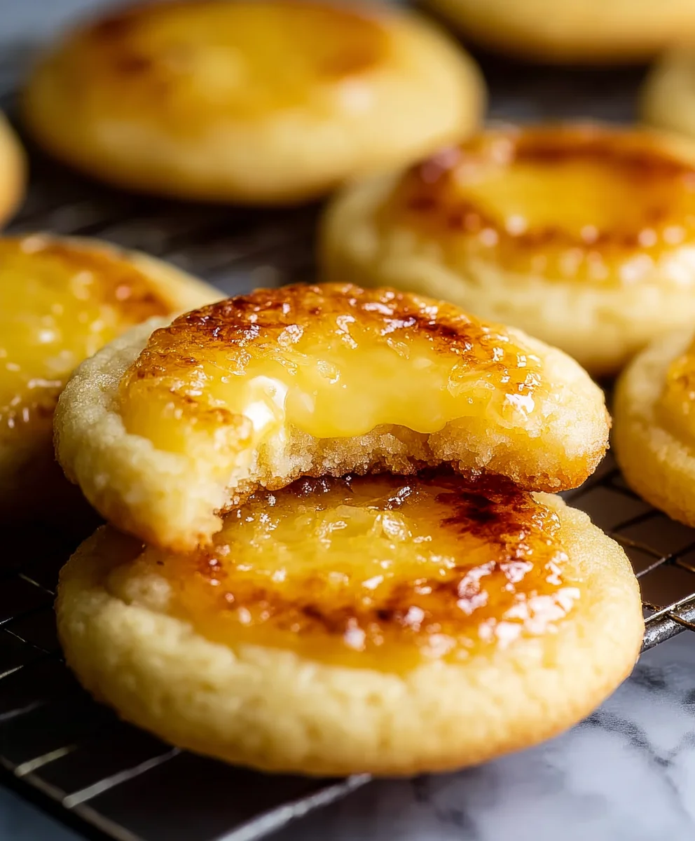 Lemon Crème Brûlée Cookies - Creamy Delight