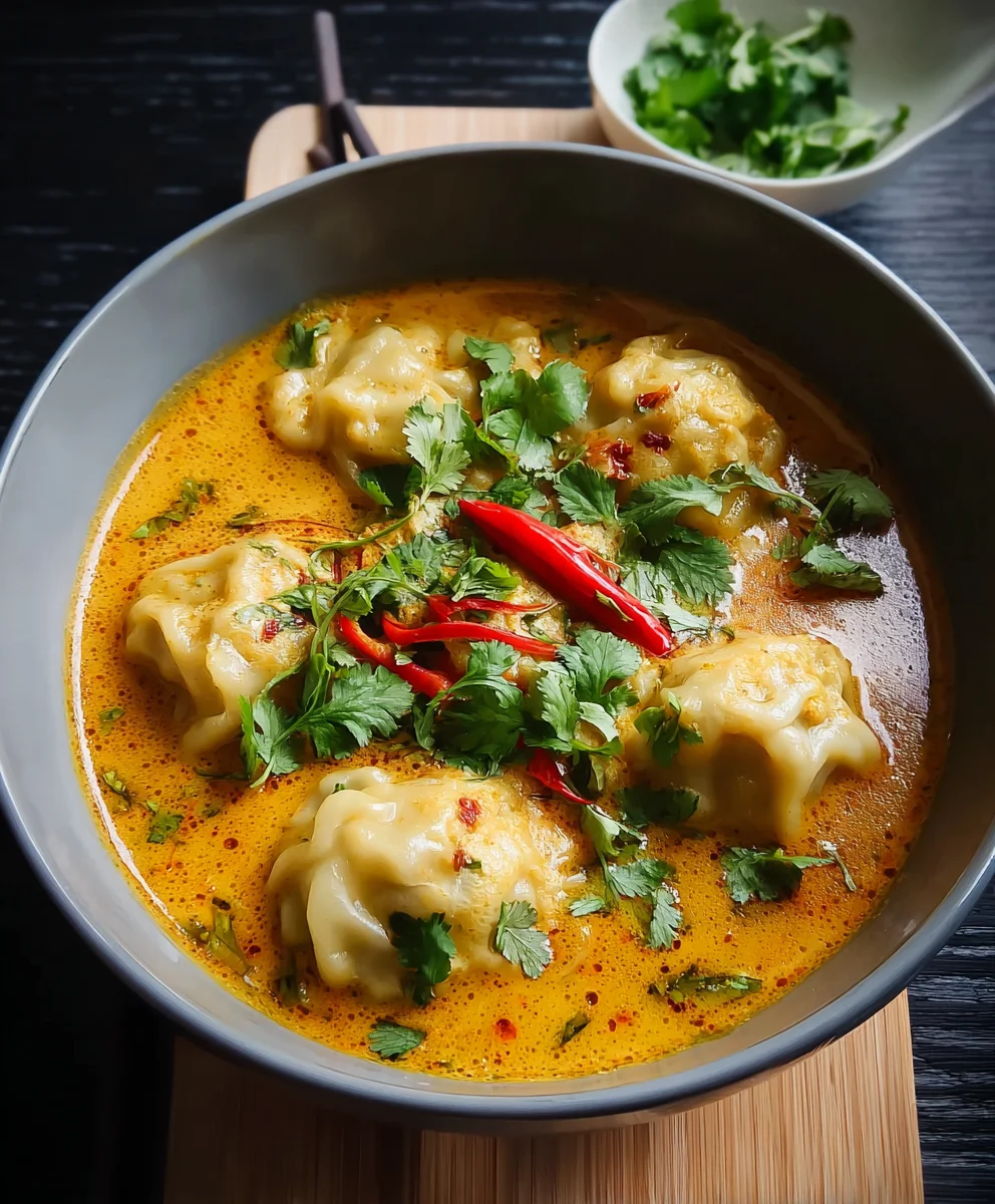 Spicy Beef Curry Dumpling Soup-Comforting Meal