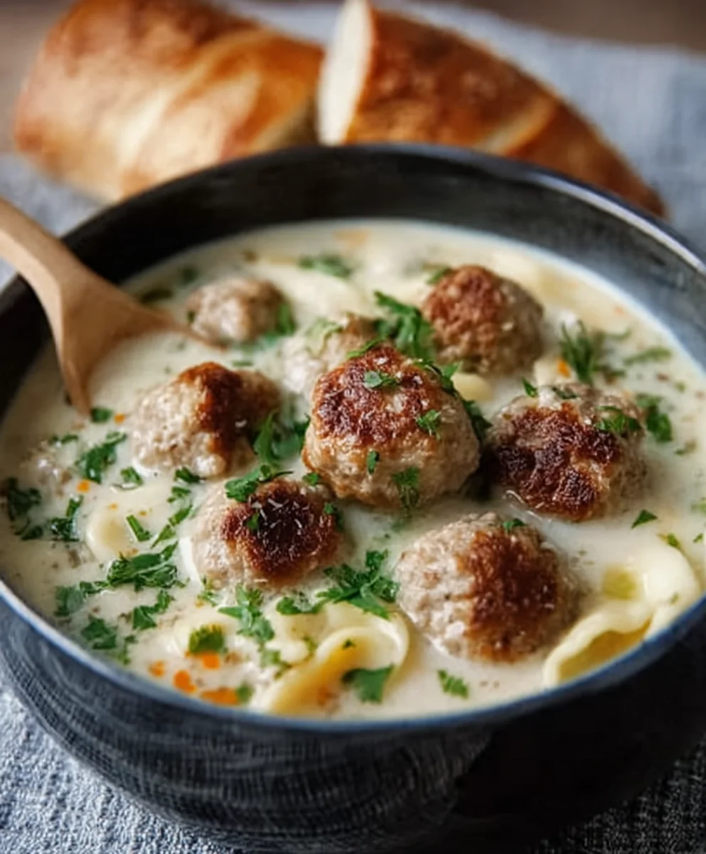 Cozy Swedish Meatball Soup