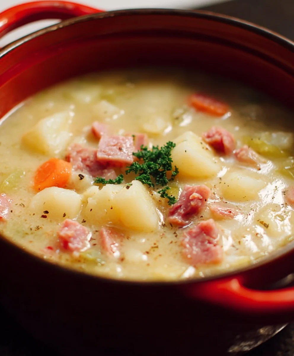 Easy Beef Beef Ham Potato Soup Recipe-Comforting Meal
