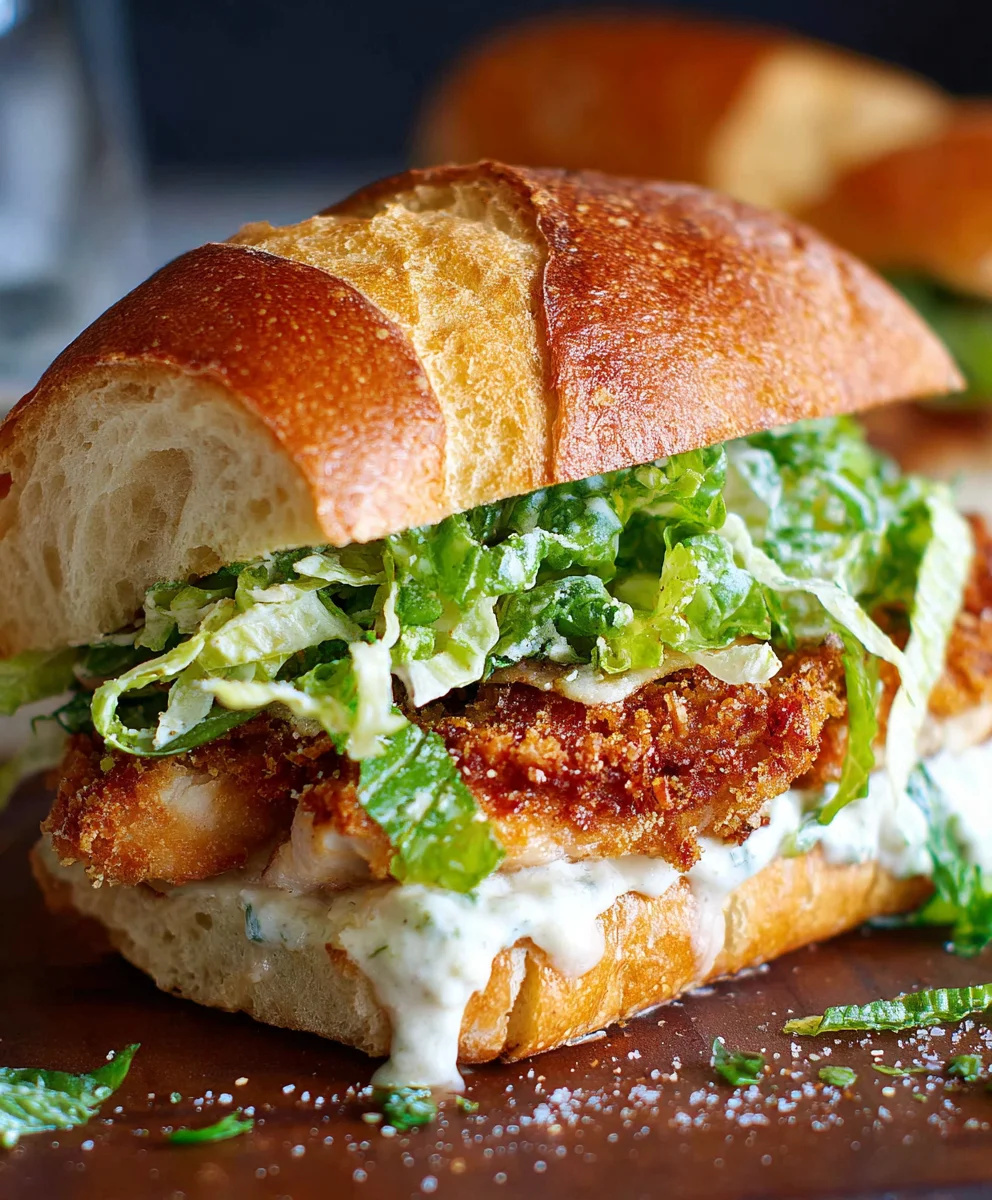Crispy Chicken Caesar Sandwich Recipe - Best Flavor