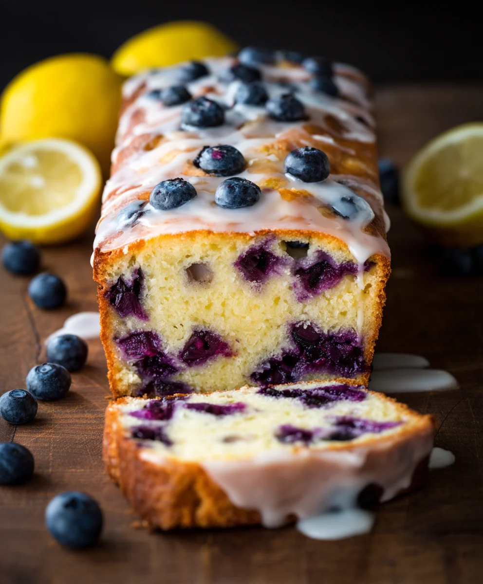 Lemon Blueberry Yogurt Loaf Cake - Easy & Delicious