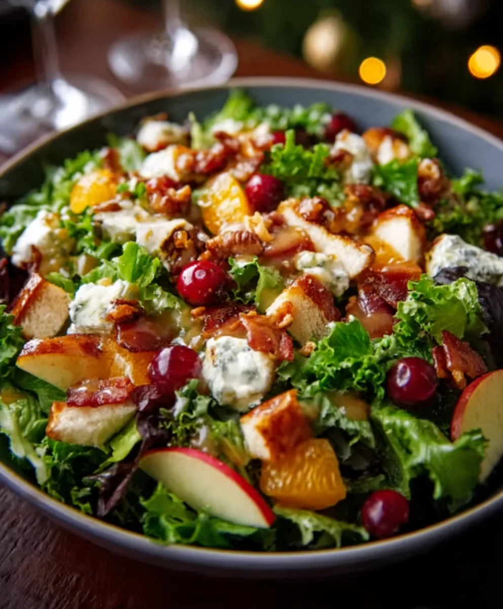 Festive Christmas Salad Honey Mustard Dressing Delight