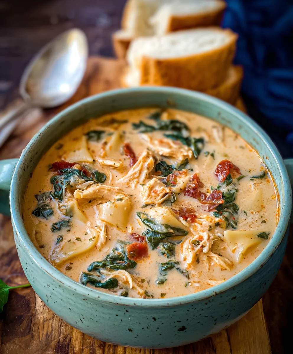Creamy Tuscan Chicken Soup - Easy Weeknight Meal