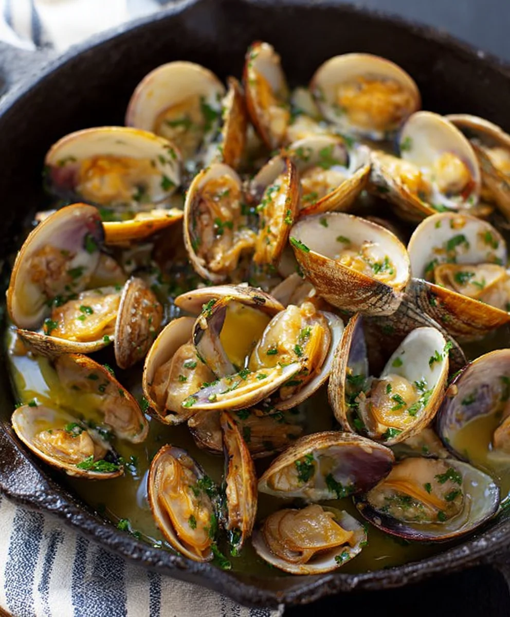 Garlic Butter Sautéed Clams - Quick & Easy Recipe
