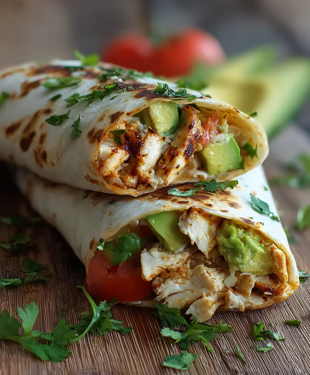 Easy Chicken Avocado Wrap Recipe-Quick & Healthy Lunch