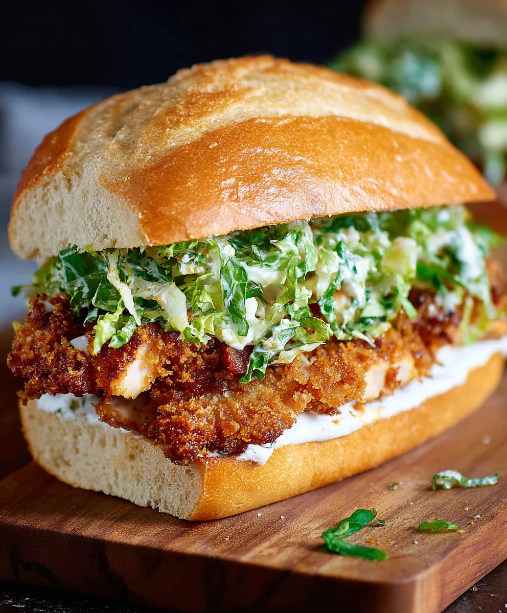 Crispy Chicken Caesar Sandwich Recipe - Best Flavor