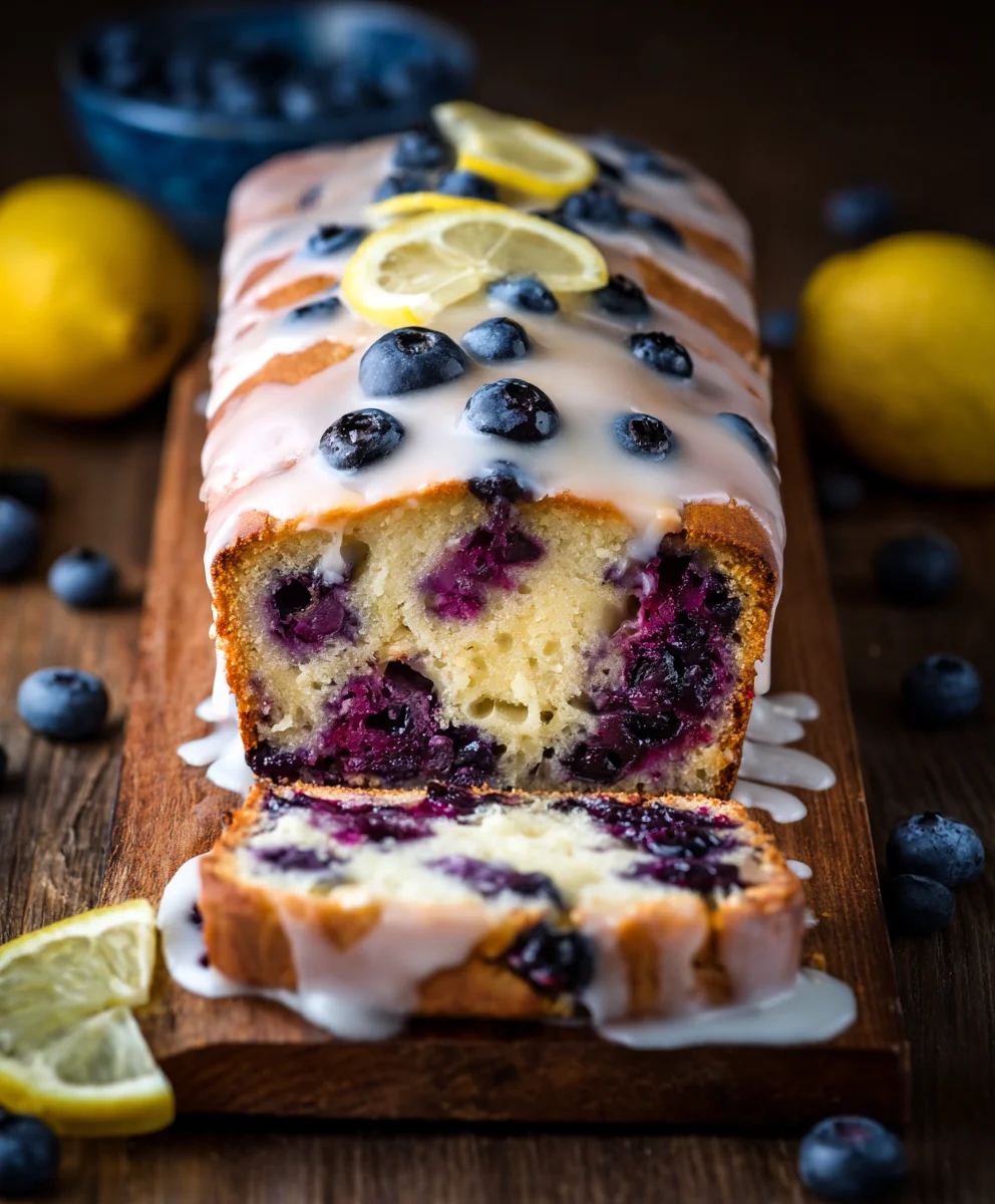 Lemon Blueberry Yogurt Loaf Cake - Easy & Delicious