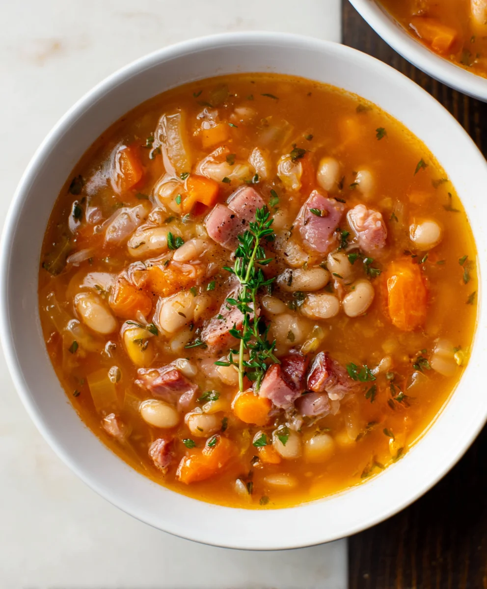 Easy Beef Beef Ham and Bean Soup - Hearty & Delicious